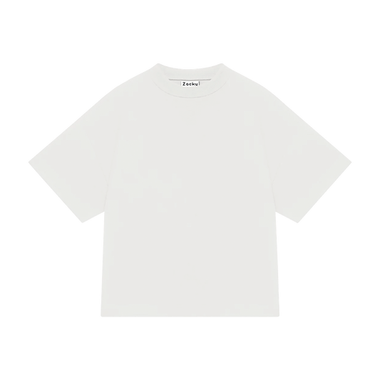 WHITE CREWNECK TEE
